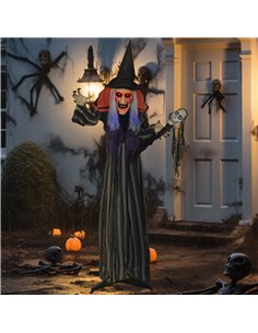 Outsunny 160cm Lifelike Moving Witch Decoration - Multi 2