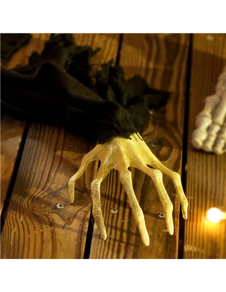Outsunny 183 cm Life Size Halloween Animated Crawling Zombie with Glowing LED Eyes, Scary Halloween Decorations, Battery Operate - pic 201976 | FastDaddyshop