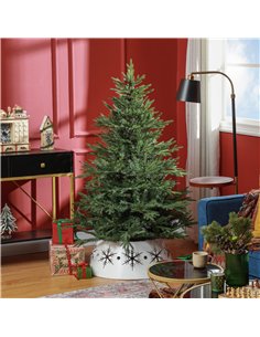 HOMCOM 5ft Bushy and Bare Artificial Christmas Tree - Green 2