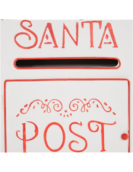 HOMCOM A5 Christmas Letter Postbox - White/Red - pic 202100 | FastDaddyshop
