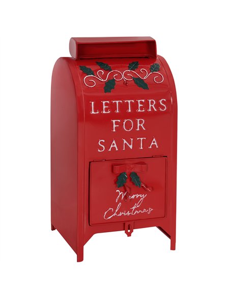 HOMCOM A5 Christmas Letter Postbox - Red/White - pic 202103 | FastDaddyshop