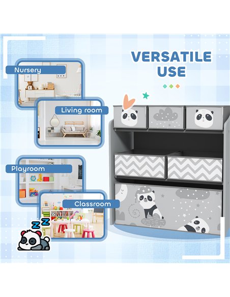ZONEKIZ Kids Table and Chairs, Kids Storage Unit and Kids Easel Set, Cute Animal Design Kids Activity Furniture Set for Ages 3-8 - pic 202135 | FastDaddyshop