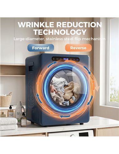 HOMCOM 5 kg Compact 40-60℃  Tumble Dryer Blue