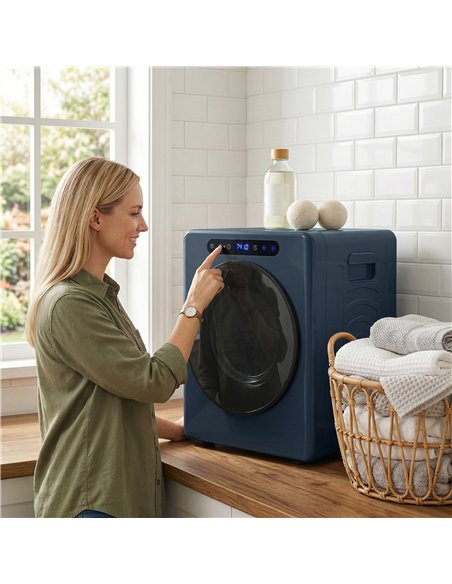 HOMCOM 5 kg Compact 40-60℃  Tumble Dryer Blue - pic 202191 | FastDaddyshop