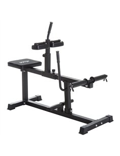 SPORTNOW Seated Leg Extension Machine, Adjustable Leg Raise Machine and Curl Machine with Plate Loaded for Hip, Lower Body and H