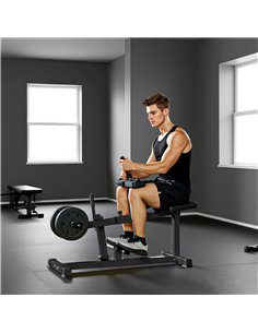 SPORTNOW Seated Leg Extension Machine, Adjustable Leg Raise Machine and Curl Machine with Plate Loaded for Hip, Lower Body and H 2