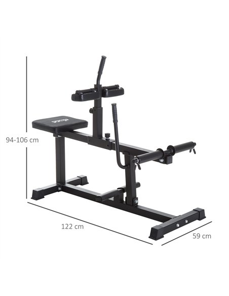 SPORTNOW Seated Leg Extension Machine, Adjustable Leg Raise Machine and Curl Machine with Plate Loaded for Hip, Lower Body and H - pic 202330 | FastDaddyshop