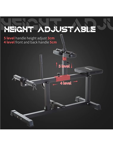 SPORTNOW Seated Leg Extension Machine, Adjustable Leg Raise Machine and Curl Machine with Plate Loaded for Hip, Lower Body and H