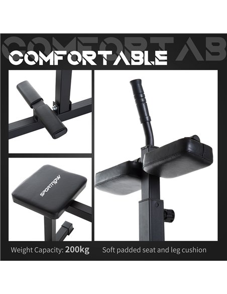 SPORTNOW Seated Leg Extension Machine, Adjustable Leg Raise Machine and Curl Machine with Plate Loaded for Hip, Lower Body and H - pic 202333 | FastDaddyshop