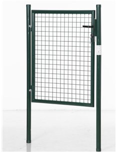 HOMCOM Green Steel Garden Gate with Lock and 3 Keys 97 x 150cm, Green