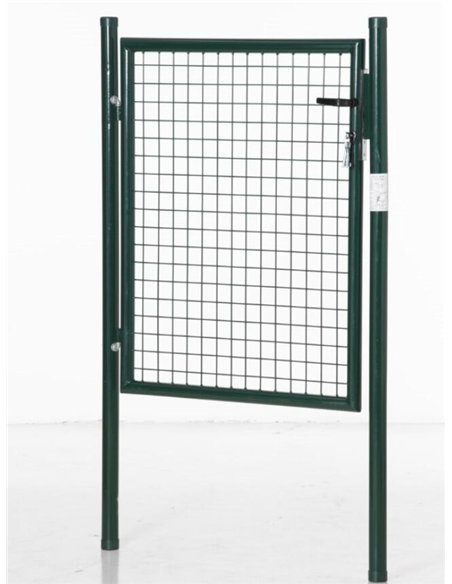 HOMCOM Green Steel Garden Gate with Lock and 3 Keys 97 x 150cm, Green - pic 202391 | FastDaddyshop