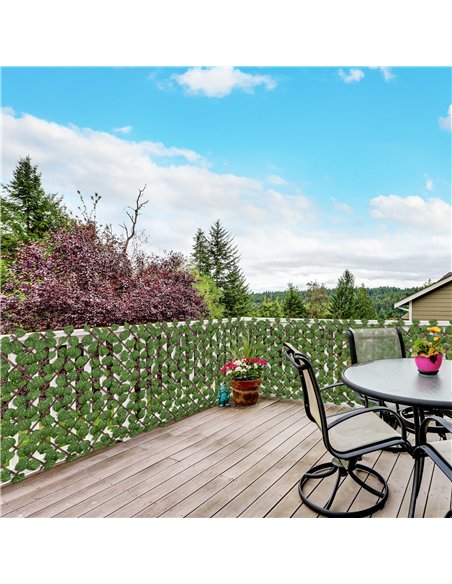 Outsunny Set of 2 Expandable Artificial Trellis Hedges – Realistic Leaf Privacy Screen, 2 x 1 m - pic 202437 | FastDaddyshop