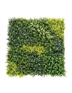 Outsunny Artificial Plant Wall Panel, 100x100 cm Artificial Grass Backdrop Wall, Green