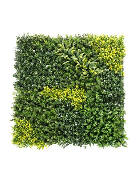 Outsunny Artificial Plant Wall Panel, 100x100 cm Artificial Grass Backdrop Wall, Green - pic 202472 | FastDaddyshop