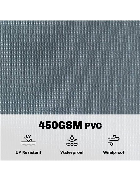 Outsunny 2Pcs Privacy Garden Screen Fence, UV Resistant Waterproof Windbreak Fencing, 70mx19cm, Grey - pic 202529 | FastDaddyshop