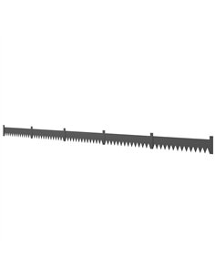 Outsunny 5pcs Garden Fence, Metal Picket Fence Panels, 102x20cm, Black