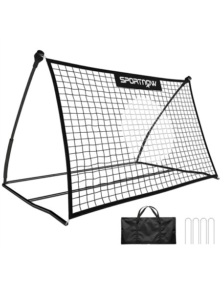 SPORTNOW Football Rebounder Net, Portable Kickback Football Rebounder Net with Carry Bag and Ground Stakes - pic 202571 | FastDaddyshop
