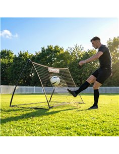 SPORTNOW Football Rebounder Net, Portable Kickback Football Rebounder Net with Carry Bag and Ground Stakes 2
