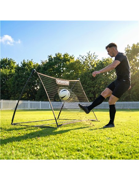 SPORTNOW Football Rebounder Net, Portable Kickback Football Rebounder Net with Carry Bag and Ground Stakes - pic 202572 | FastDaddyshop