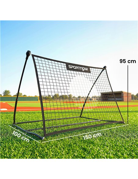 SPORTNOW Football Rebounder Net, Portable Kickback Football Rebounder Net with Carry Bag and Ground Stakes - pic 202573 | FastDaddyshop