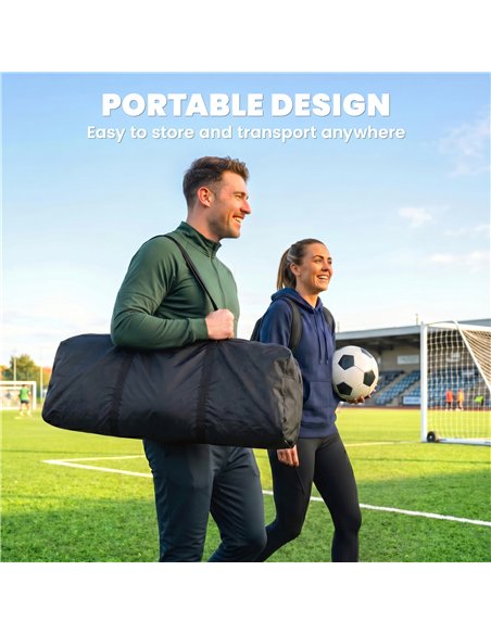 SPORTNOW Football Rebounder Net, Portable Kickback Football Rebounder Net with Carry Bag and Ground Stakes - pic 202577 | FastDaddyshop