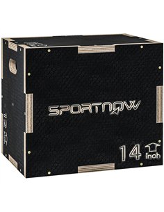 SPORTNOW Multi-Faceted Jump Box, Wooden Step Up Box, for Home, Gym, Exercise, Black