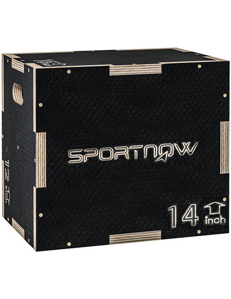 SPORTNOW Multi-Faceted Jump Box, Wooden Step Up Box, for Home, Gym, Exercise, Black - pic 202607 | FastDaddyshop