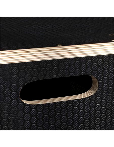 SPORTNOW Multi-Faceted Jump Box, Wooden Step Up Box, for Home, Gym, Exercise, Black - pic 202615 | FastDaddyshop