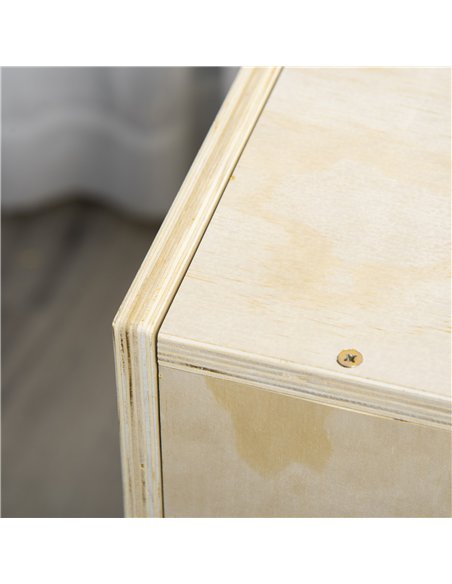 HOMCOM 3-in-1 Wooden Plyo Box, Plyometric Jump Box with Handle Openings for Home Gym, 12" x 14" x 16", Natural - pic 202623 | FastDaddyshop
