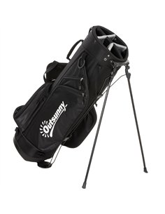 Outsunny Golf Stand Bag 6 Way Full-Length Dividers, Waterproof Golf Bag with 5 Pockets, Grey