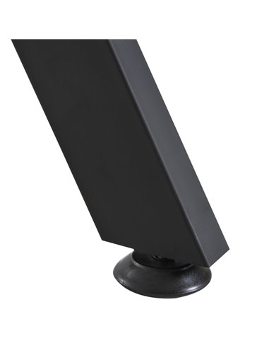 HOMCOM L-Shaped Corner Computer Desk Laptop Workstation PC Table Home Office With CPU Stand Black