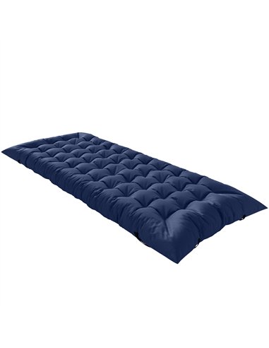 Outsunny Sleeping Mat, Foldable Camping Mattress Pad with Four Corner Elastic Straps, Dark Blue