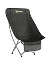 Outsunny Camping Chair for Adults Heavy Duty Folding Camp Chair with Side Pocket and Carry Bag Black