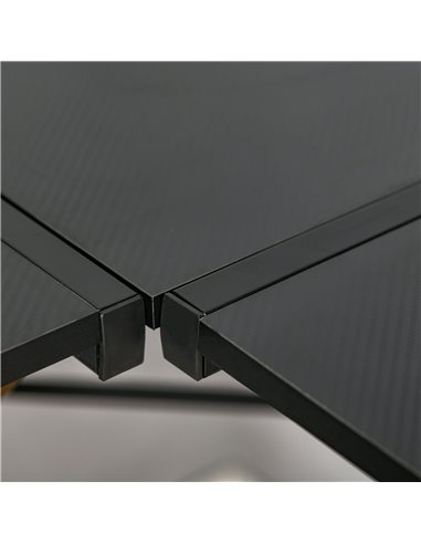 HOMCOM L-Shaped Corner Computer Gaming Desk with Adjustable Monitor Stand, Black