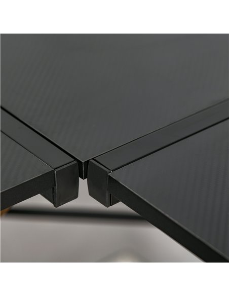HOMCOM L-Shaped Corner Computer Gaming Desk with Adjustable Monitor Stand, Black - pic 20302 | FastDaddyshop