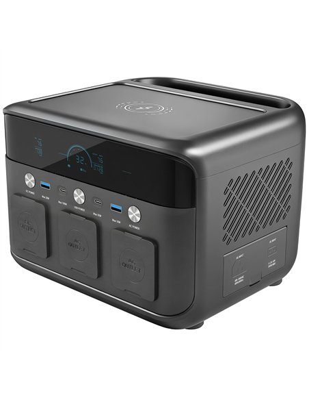 HOMCOM Portable Power Station with LiFePO4 Battery, 1.5H Fast Charge, Camping Power Pack with 600W AC/USB-A & USB-C Output - pic 203066 | FastDaddyshop
