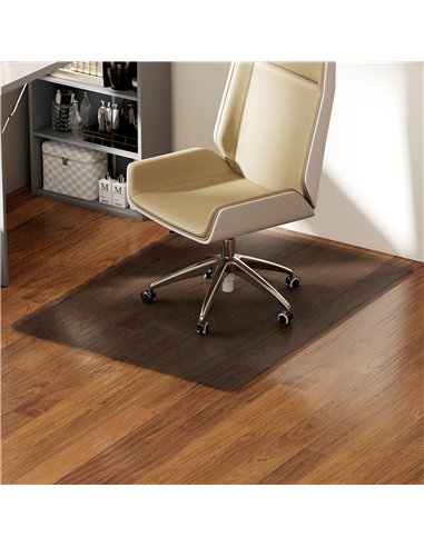 HOMCOM Chair Mat for Hard Floors, 90 x 120 cm Non-Slip Floor Mats for Wood/Tile Protection, Office & Home, Black