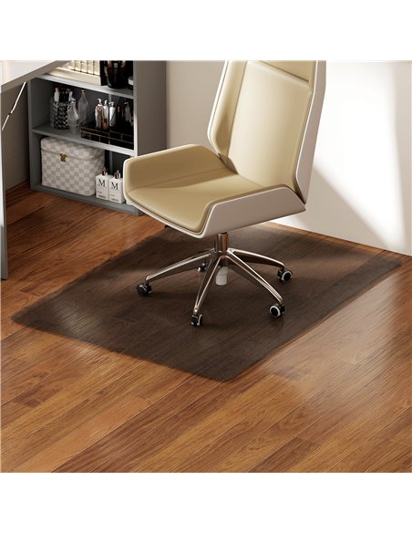 HOMCOM Chair Mat for Hard Floors, 90 x 120 cm Non-Slip Floor Mats for Wood/Tile Protection, Office & Home, Black - pic 203144 | FastDaddyshop