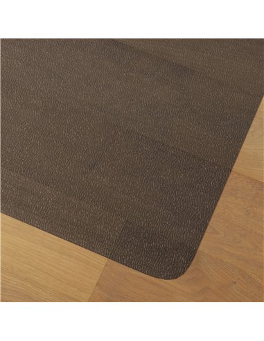 HOMCOM Chair Mat for Hard Floors, 90 x 120 cm Non-Slip Floor Mats for Wood/Tile Protection, Office & Home, Black