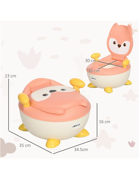 ZONEKIZ Baby Potty Training Toilet with Splash Guard, Anti-Tip Feet, Side Handles, Easy to Clean - pic 203149 | FastDaddyshop