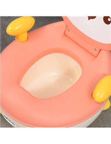 ZONEKIZ Baby Potty Training Toilet with Splash Guard, Anti-Tip Feet, Side Handles, Easy to Clean
