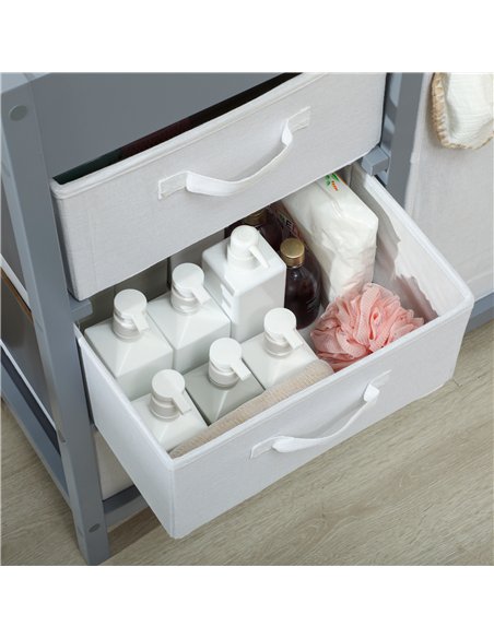 AIYAPLAY Baby Changing Unit with 4 Storage Drawers, Mat for Bedroom Nursery, 84 x 84.5 cm, Grey - pic 203163 | FastDaddyshop