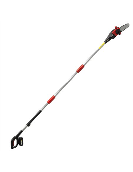 Outsunny 18V 8" Cordless Pole Chainsaw, 1.94m/2.56m Electric Chainsaw with 2 x 4.0Ah Batteries, Charger, Auto Lubrication - pic 203256 | FastDaddyshop