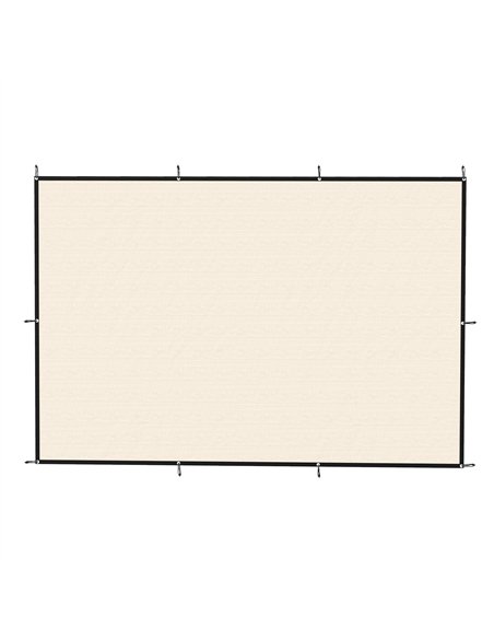 Outsunny Sun Shade Sail UV Protection Canopy with Stainless Steel Eyelets for Patio Garden 2 x 3 m Beige - pic 203265 | FastDaddyshop