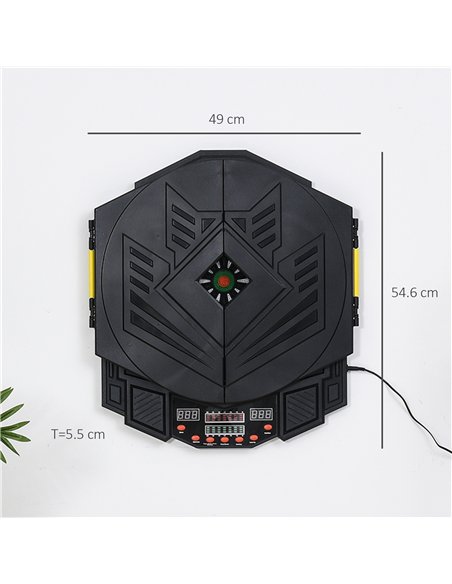 HOMCOM Dart Board Set, Electronic Dartboard with LED Digital Score Display, Soft Tip Darts, 27 Games, Speaker Sound - pic 203348 | FastDaddyshop