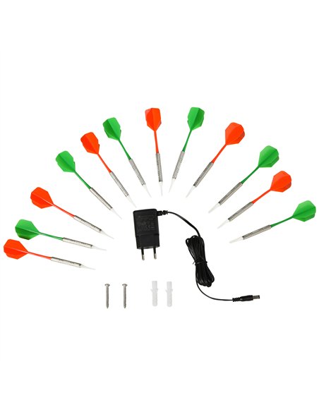 HOMCOM Dart Board Set, Electronic Dartboard with LED Digital Score Display, Soft Tip Darts, 27 Games, Speaker Sound - pic 203354 | FastDaddyshop