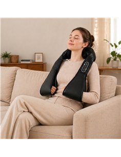 HOMCOM Neck and Shoulder Massager with Heat, Deep Tissue Shiatsu 3D Kneading Massager for Neck, Back, Waist, Foot and Leg 2
