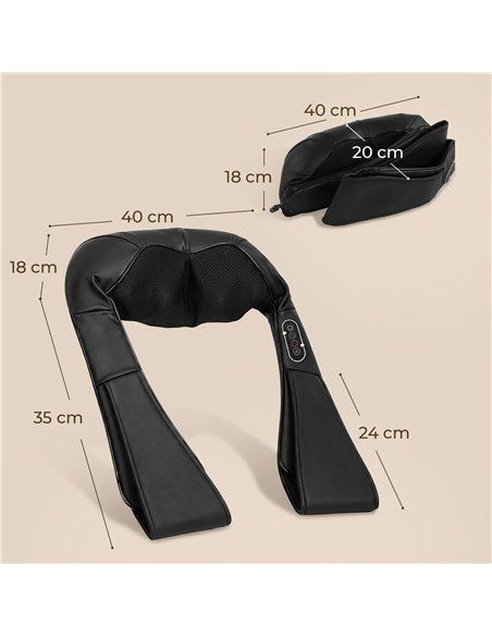 HOMCOM Neck and Shoulder Massager with Heat, Deep Tissue Shiatsu 3D Kneading Massager for Neck, Back, Waist, Foot and Leg - pic 203357 | FastDaddyshop