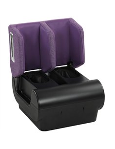 HOMCOM 2 in 1 Foot and Calf Massager with Heat, Air Compression, Timer, 3 Modes & Intensities, Purple and Black