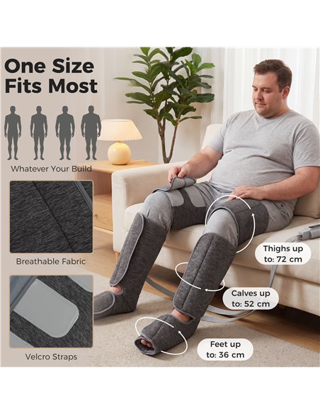 HOMCOM Leg Massager with Heat, Compression, 3 Auto Modes & 3 Intensities,  Foot and Calf Massage Machine - pic 203387 | FastDaddyshop